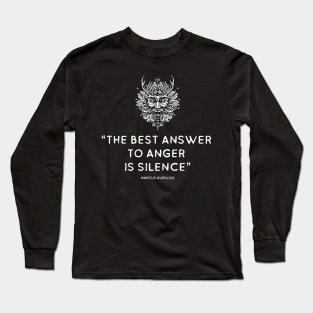 Stoic Quote by Marcus Aurelius Long Sleeve T-Shirt